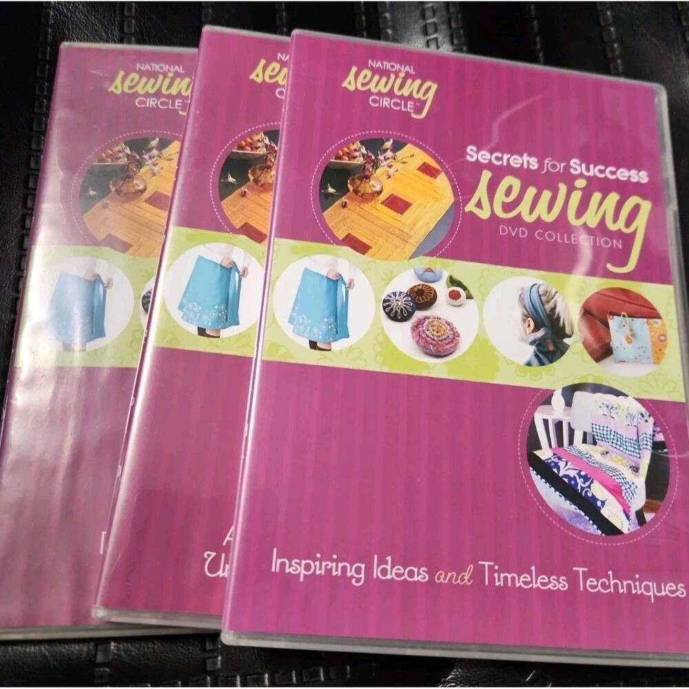 National Sewing Circle Secrets For Success Sewing DVD Collection (3) Craft Ideas